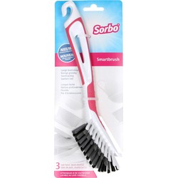 Sorbo Afwasborstel - smartbrush - roze - vezelharen - Afwasborstel