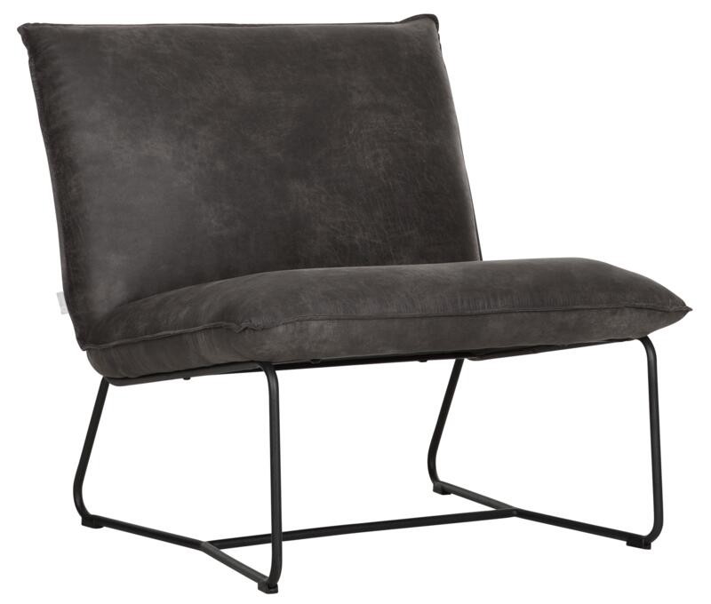 DTP Home Lounge chair Delaware,80x78x80 cm, carlitto charcoal - 