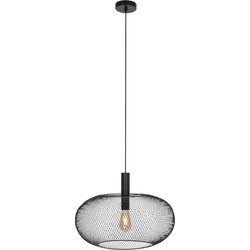 Anne Light and home hanglamp Cloud - zwart - metaal - 50 cm - E27 fitting - 3331ZW