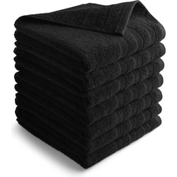 Handdoek Luxor Deluxe - 7 stuks - 50x100 - zwart