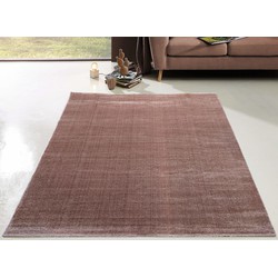 Cosmo Effen Taupe / Lichtbruin vloerkleed - - 120 X 170 CM