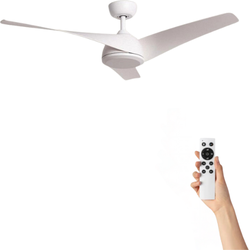 Plafondventilator Ebba zonder verlichting - Ø132cm - 6 snelheden - Afstandsbediening - Wit