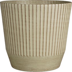 Mica Decorations Rio Bloempot voor Buiten - H41 x Ø45 cm - Crème