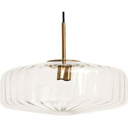 Light & Living - hanglamp - Pleat - goud transparant - glas - Ø 40cm - E27 - 2972096