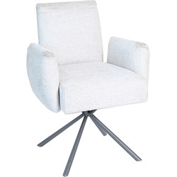 PTMD Lex Cream dining chair legacy 15 dove grey legs