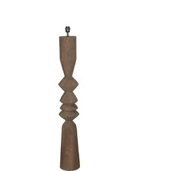 PTMD Staande Lamp Elaine - 20x20x130 cm - Hout - Bruin