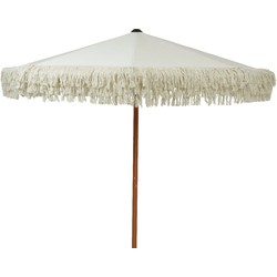 Parasol polyester d200h214cm wit Decoris Outdoor Living - Decoris