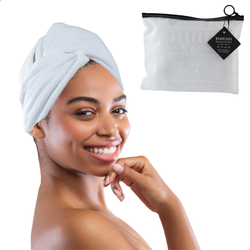 MARBEAUX Haarhanddoek - Hair towel - Hoofdhanddoek - Microvezel - Wit