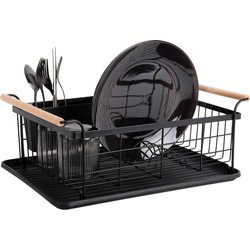 Dish Rack Bamboo Accent