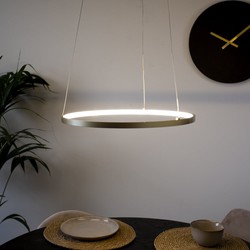 Ring hanglamp Elaine metaal goud circel