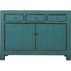 Fine Asianliving Antieke Chinese Dressoir Teal High Gloss