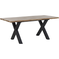 Beliani BRONSON - Eettafel-Lichte houtkleur-MDF