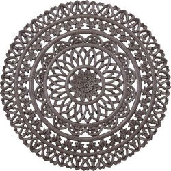 PTMD Wandpaneel Farris - 90x1x90 cm - MDF - Bruin