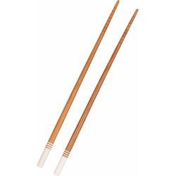 Bamboe eetstokjes Chop sticks - bruin/wit - 8x stuks - 22 cm - Eetstokjes