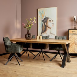 Starfurn Eettafel Denver | 300 cm | Rechthoek | X-poot