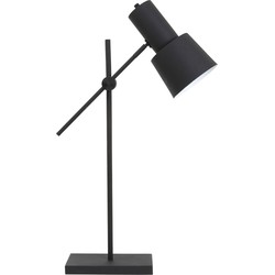 Light&Living Tafellamp PRESTON zwart 68-82 x Ø15