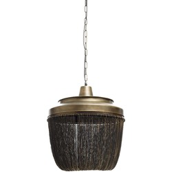 PTMD Zelivo Ronde Hanglamp - H38 x Ø46 cm - Ijzer - Goud