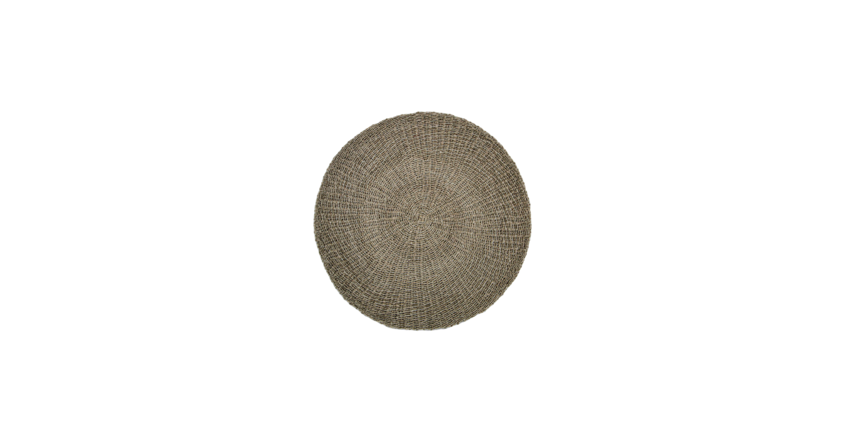 Vloerkleed - ø150 cm - raffia/zeegras - naturel