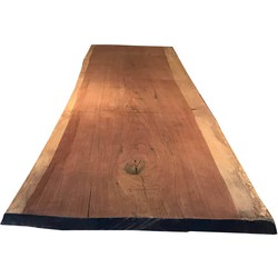 Boomstam tafelblad - Massief Jatoba onbehandeld - Dikte 5 cm - 5000 x 720 mm