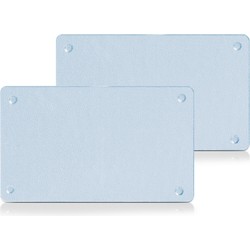 Zeller snijplanken - set 2x - met siliconen voetjes - glas - 25 x 15 cm - Snijplanken