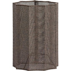 Cilinder lampenkap Disli - Donkerbruin - Ø18cm