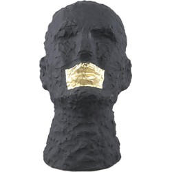 PTMD Deco Object Bertrand - 27x20x33cm - Keramiek - Zwart