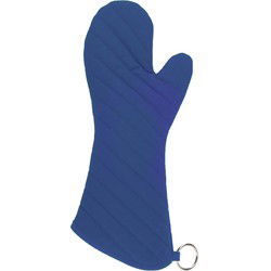 BBQ handschoenen - hittebestendig tot ... - blauw - katoen - ovenwanten - Barbecuegereedschapset