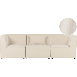 LEMVIG - Driezitsbank - Lichtbeige - Corduroy