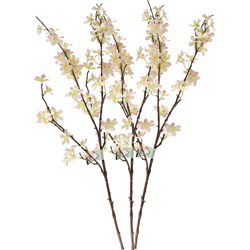 3x Stuks roze appelbloesem kunstbloem/tak met 57 bloemetjes 84 cm - Kunstbloemen