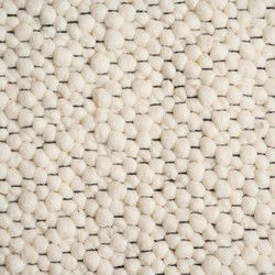 Wollen vloerkleed Ajour Black warp nr.1 Basic Pallio by Brinker Wit,Creme - 200 x 290 cm - (L)