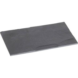 1x Leisteen bord/plank 18 x 11 cm - Dienbladen