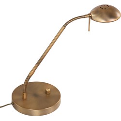 Mexlite tafellamp Biron - brons - metaal - 7502BR