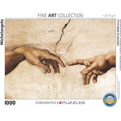 Eurographics Eurographics puzzel Creation of Adam - Detail stukjes - Michelangelo - 1000 stukjes