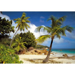 Sanders & Sanders fotobehang strand groen en blauw - 368 x 254 cm - 612250