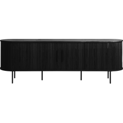 Lenn houten tv meubel zwart eiken - 180 x 40 cm