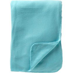 Textino DEX - Plaid 130x160 cm - fleece deken - zacht en dun - Antigua Sand - lichtblauw - Textino
