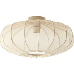 Light & Living - Plafonnière PLUMALIA - Ø50x24cm - Beige