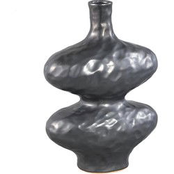 PTMD Vaas Chelsean - 28x16x40 cm - Keramiek - Zwart