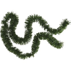 Kerstboom folie slingers/lametta guirlandes van 180 x 7 cm in de kleur glitter groen - Kerstslingers