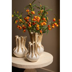 PTMD Vaas Manali - 18x18x25 cm - Keramiek - Creme