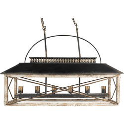 Clayre & Eef Hanglamp Zwart Bruin IJzer