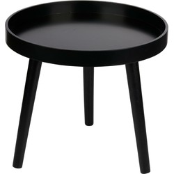 Arti Casa Bijzettafel - plantverhoger - zwart - hout - 40 x 36 cm - Bijzettafels