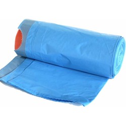 Afvalzakken/vuilniszakken - 10x - 60 liter - blauw - 12,5 mic. - Vuilniszakken