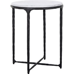 Richmond Bijzettafel Steel Smith zwart Ø50 (Black)