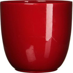 Mica Decorations Plantenpot - rood - keramiek - 19 x 18 cm - Plantenpotten