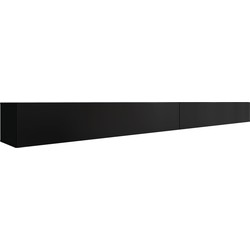 Meubella - TV-Meubel Flame - Mat Zwart - 320 cm
