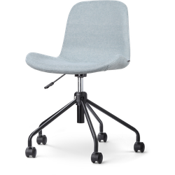 Nout-Fé bureaustoel lichtblauw - zwart onderstel