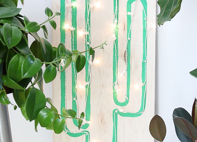 DIY: Zo maak je deze cactus lamp zelf