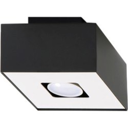 Plafondlamp minimalistisch mono zwart wit