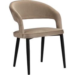 Pole to Pole - Tusk chair - Velvet - Sand White - Fire Retardant